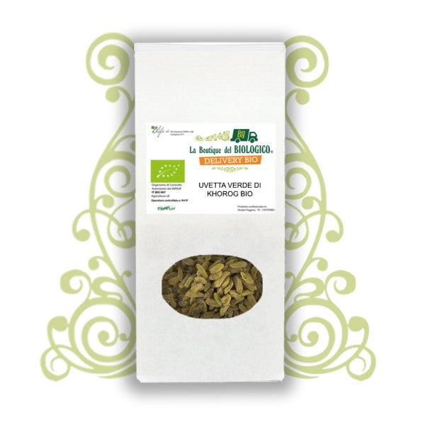 Uvetta essiccata verde di Khorog bio 100 gr