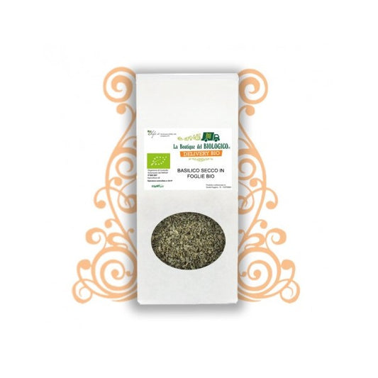 Basilico secco Italia in foglia bio 250 gr bio