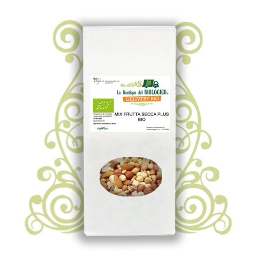 Biosnakkini mix frutta secca plus bio (uvetta bio, nocciole bio, anacardi bio, mandorle bio) 250 gr