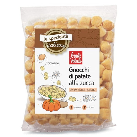 Gnocchi di patate alla zucca bio 400 gr Baule Volante