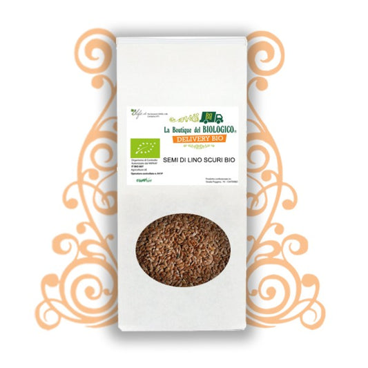 Semi di lino scuro bio 1 kg